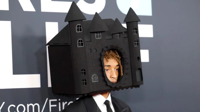 Jaden Smith Wears a Mini House on His Head on the Grammy Red Carpet in 2025